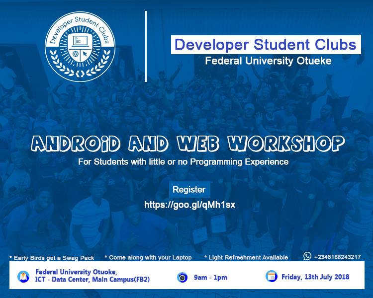 event banner - android and web workshop